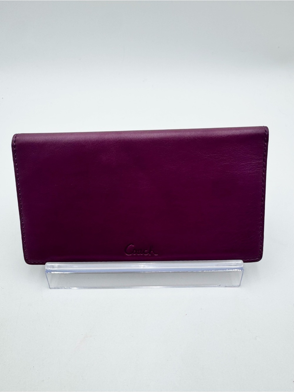 Vintage Coach leather checkbook